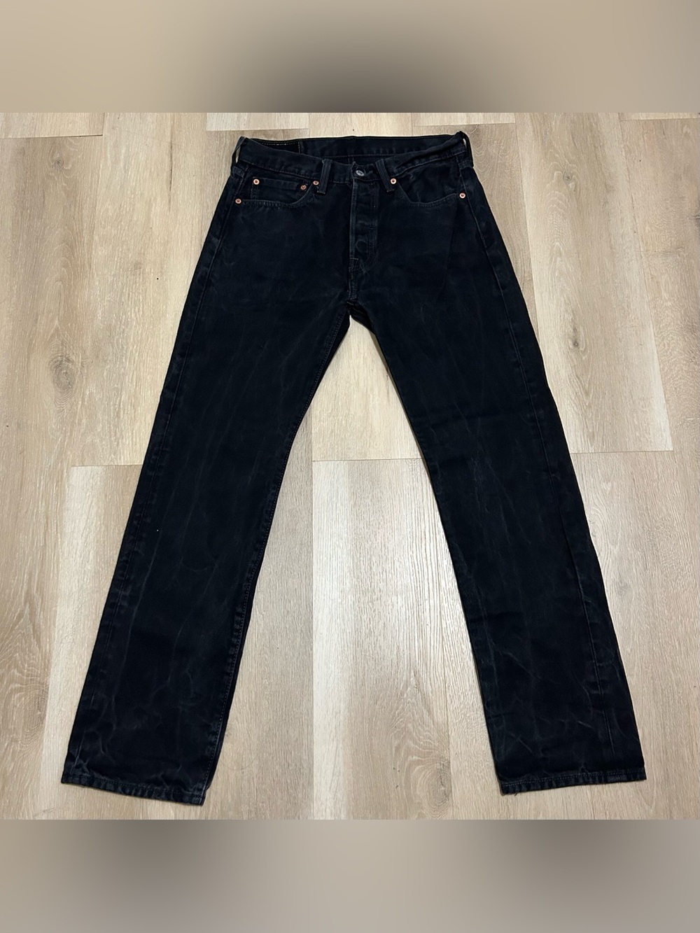 Levi's 501 Men’s Black Straight Jeans